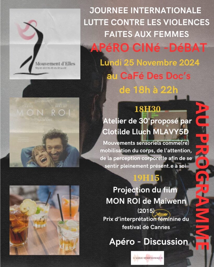 Journée internationale de lutte contre les violences faites aux femmes 2024 - apéro/ciné/débat à Saint-Pierre-et-Miquelon